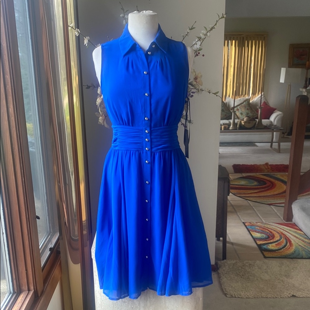Karl Lagerfeld Blue Mini Dress